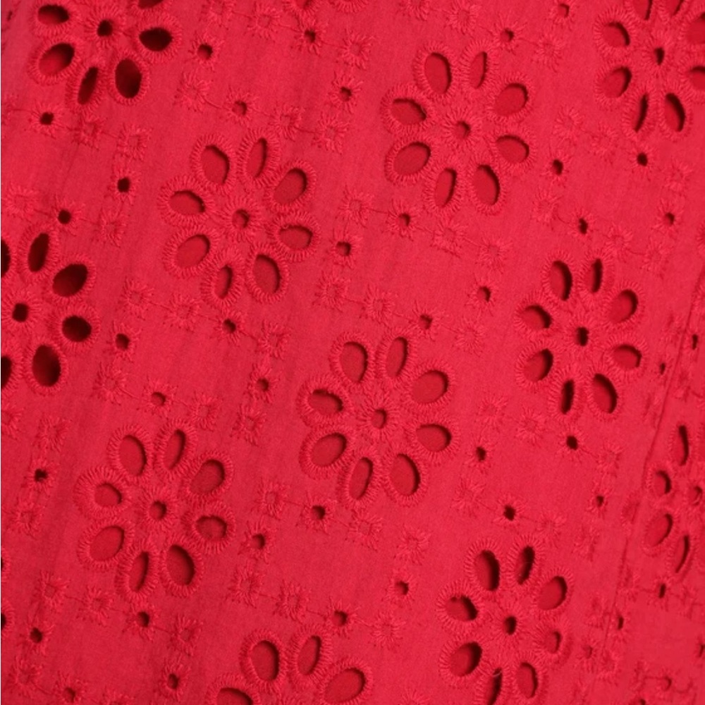 Lulu’s Adoring Days Berry Pink Eyelet Ruffled Asymmetrical Dress - Picture 7 of 12